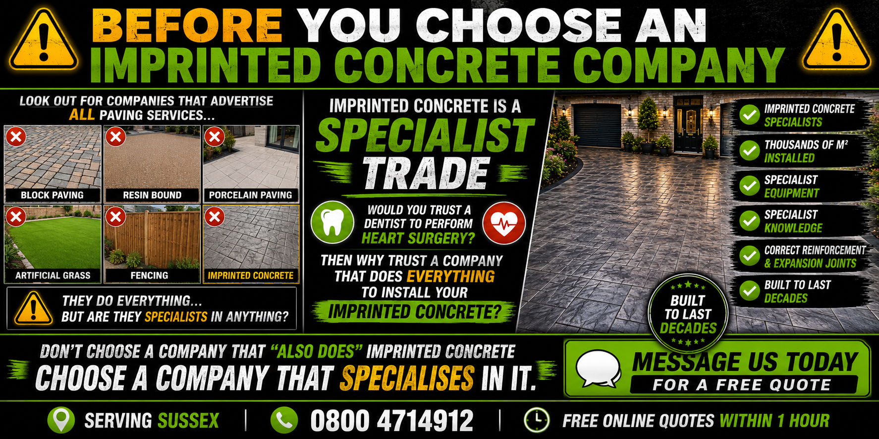Specialist Imprinted Concrete